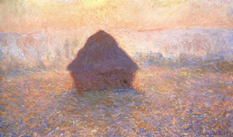 Claude Monet Grainstack,Sun in the Mist oil painting image